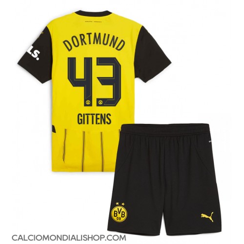 Maglie da calcio Borussia Dortmund Jamie Bynoe-Gittens #43 Prima Maglia Bambino 2024-25 Manica Corta (+ Pantaloni corti)